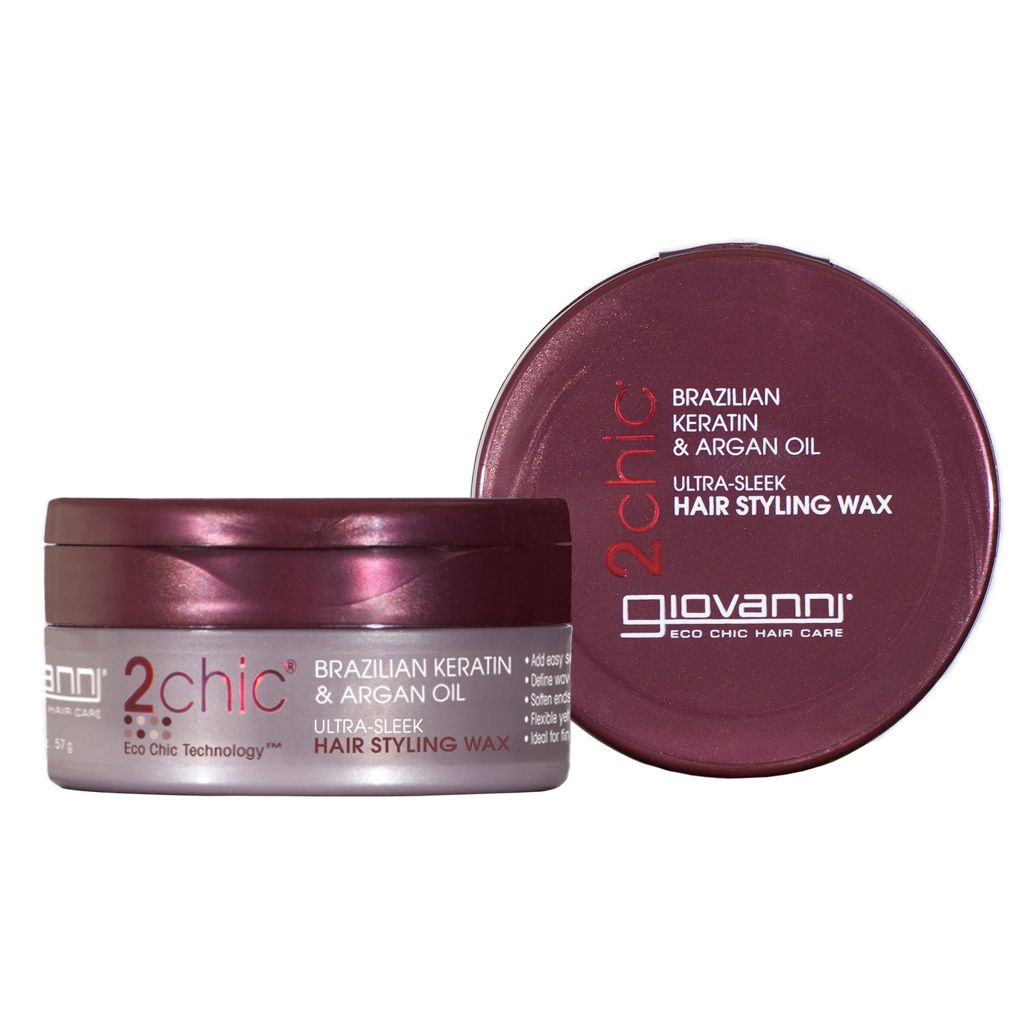 Giovanni 2chic Ultra Sleek Hair Styling Wax 57g - 57g