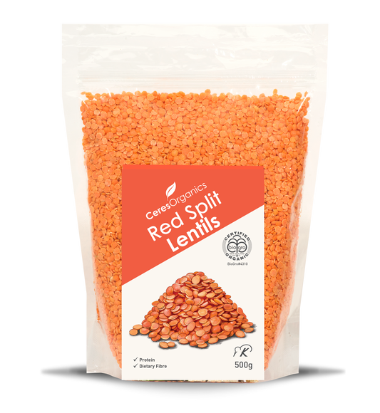 Organic Lentils, Red Split - 500g