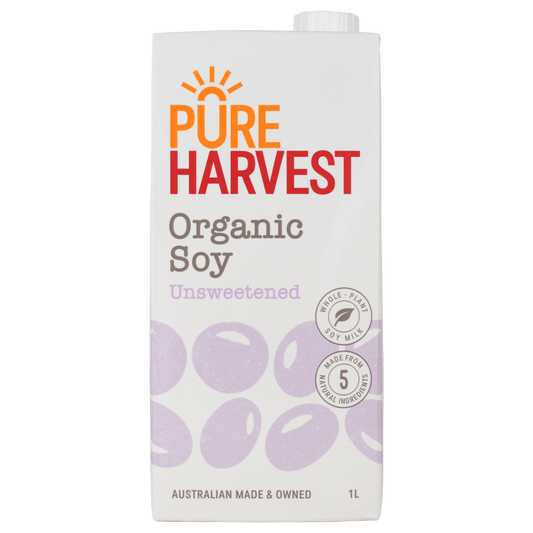 Organic Soy Milk Unsweetened - 1lt
