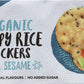 Organic Rice Crackers, Black Sesame - 100g