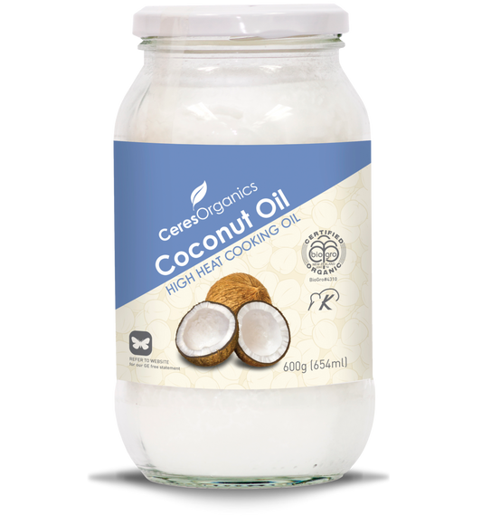 Organic Coconut Oil, High Heat Cooking - 600g
