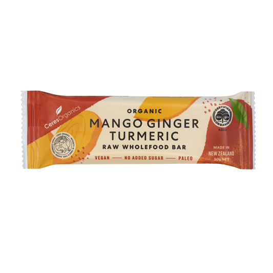 Mango Ginger Turmeric Raw Wholefood Bar - 50g