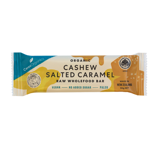 Cashew Salted Caramel Raw Wholefood Bar - 50g