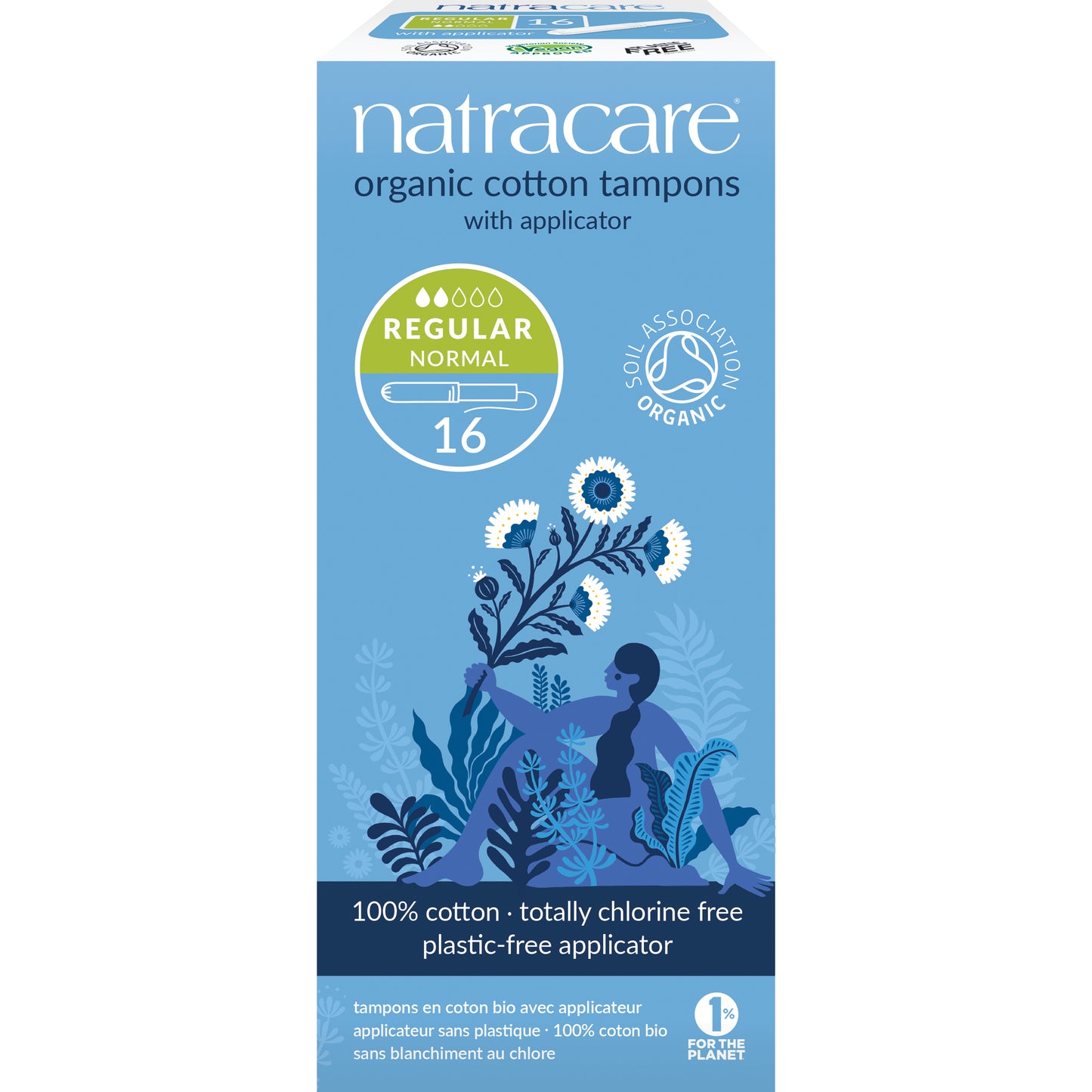 Natracare Organic Regular Applicator Tampons 16s - 16pk
