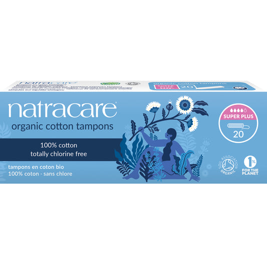 Natracare Organic Super Plus Tampons 20s - 20pk