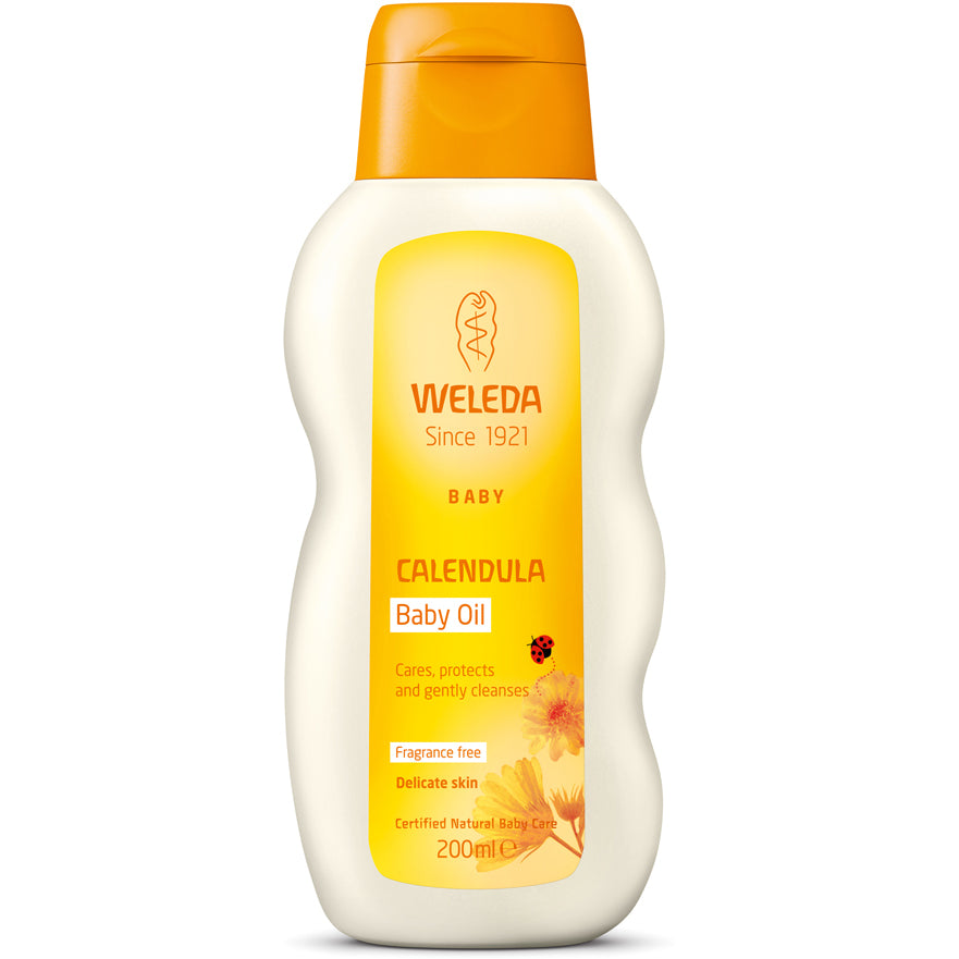 Weleda Calendula Baby Oil Fragrance Free 200ml - 200ml