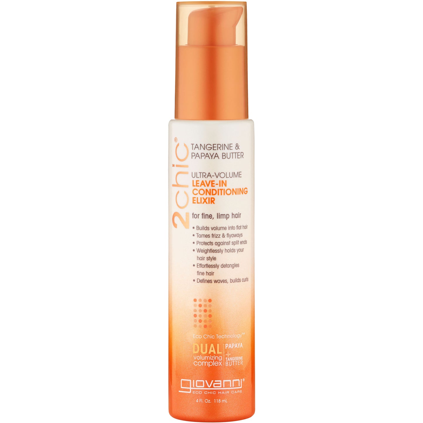 Giovanni 2chic Ultra Volume Leave In Conditioning & Styling Elixir 118ml - 118ml