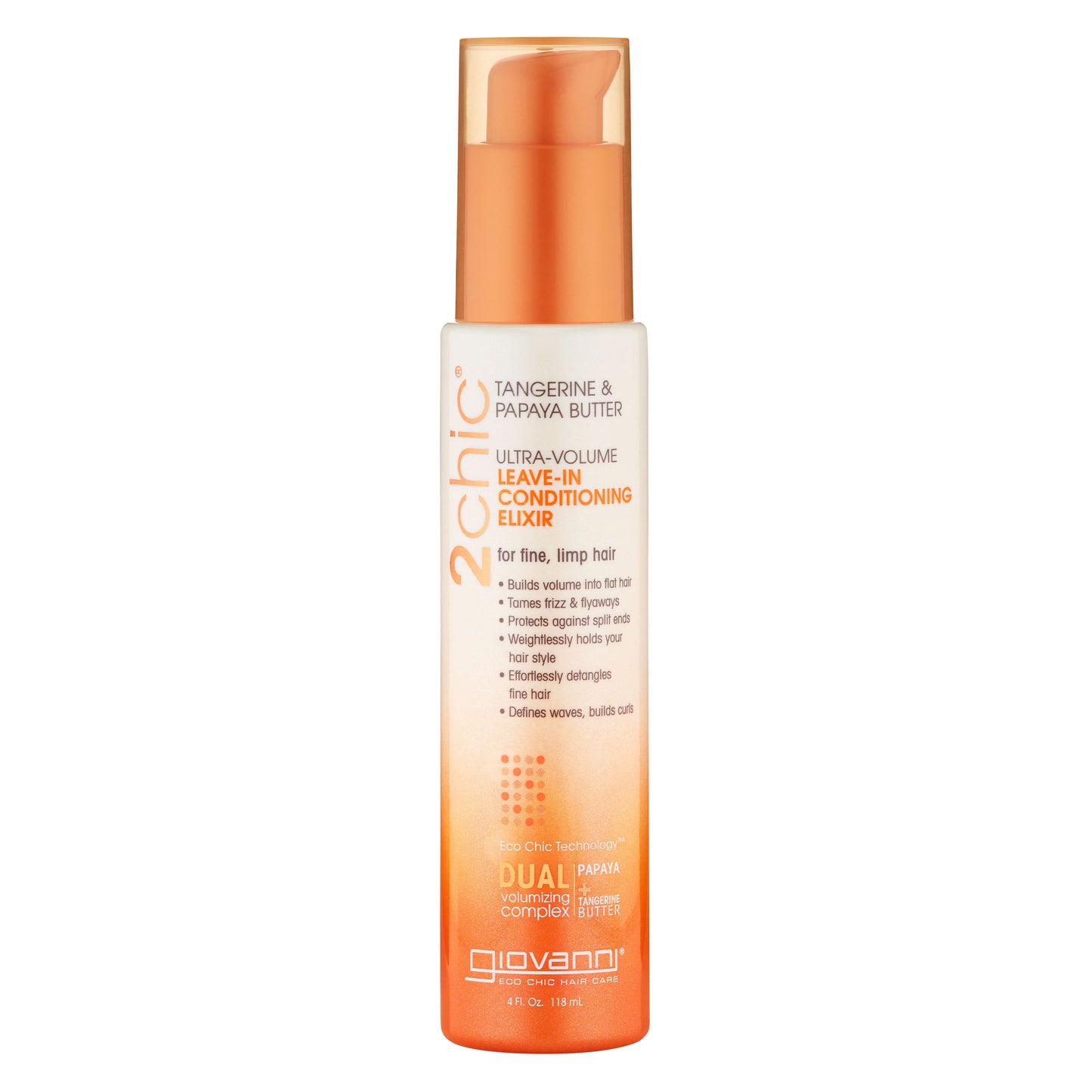 Giovanni 2chic Ultra Volume Leave In Conditioning & Styling Elixir 118ml - 118ml